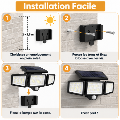 Lampe solaire à détection