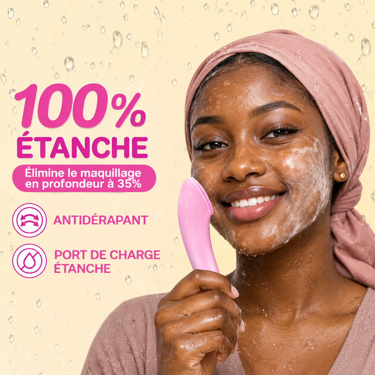 Brosse Nettoyante pour Visage 2-en-1