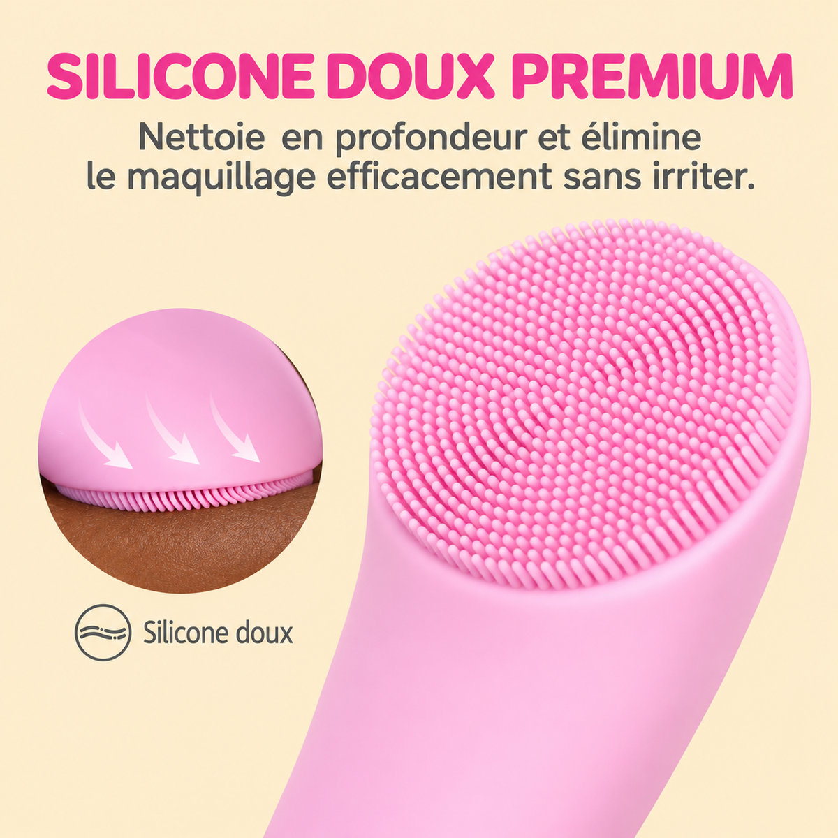 Brosse Nettoyante pour Visage 2-en-1