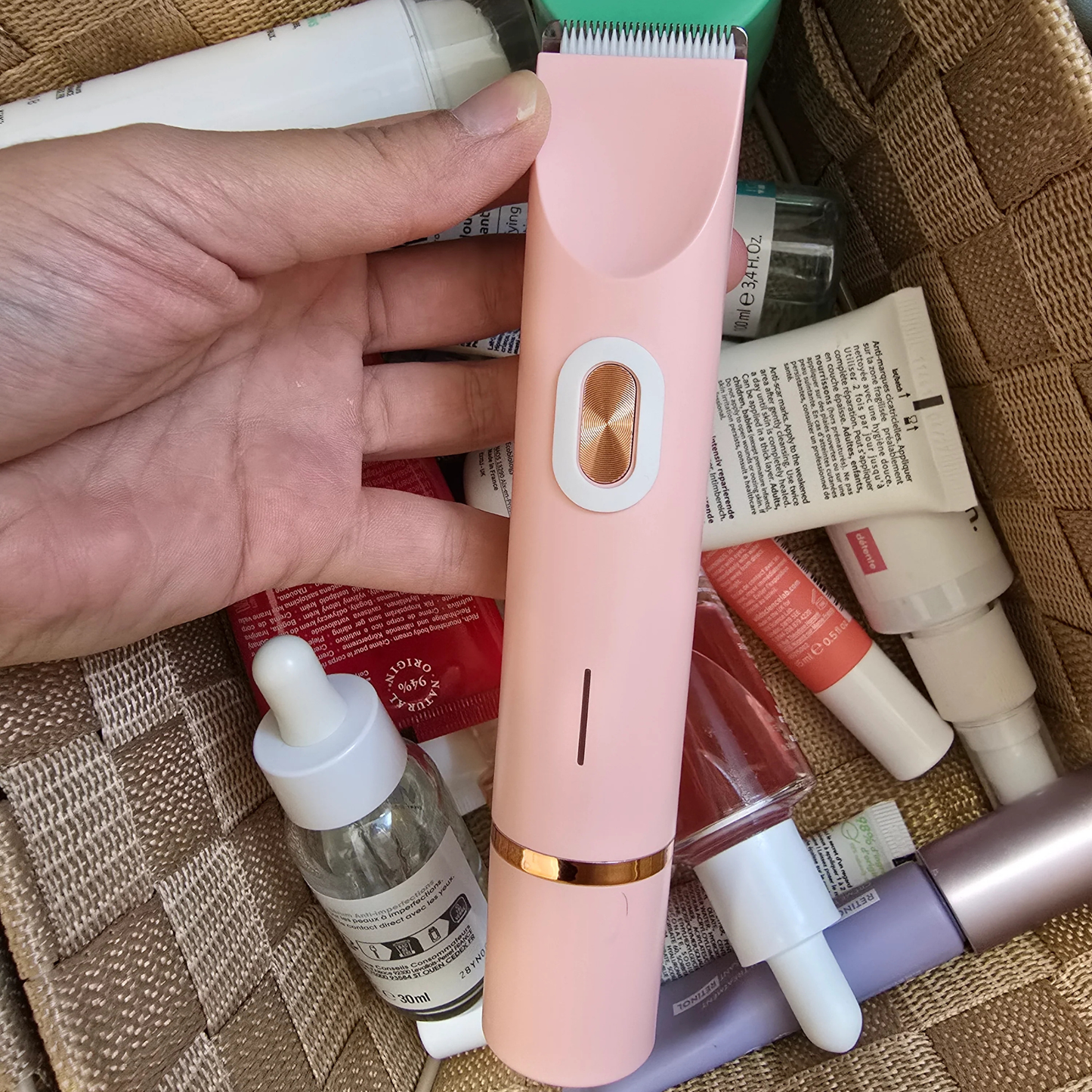 Rasoir Brillia® 2-en-1 Tondeuse & Rasoir Étanche pour Bikini, Jambes & Corps.