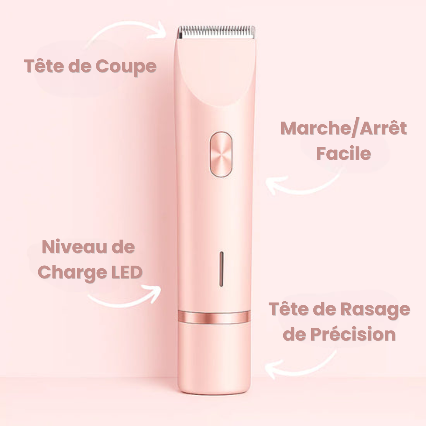 Rasoir Brillia® 2-en-1 Tondeuse & Rasoir Étanche pour Bikini, Jambes & Corps.
